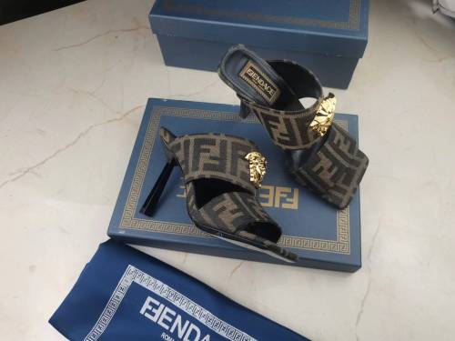 Annareps Great quality Women F*endi Top Quality Sandals Free shipping