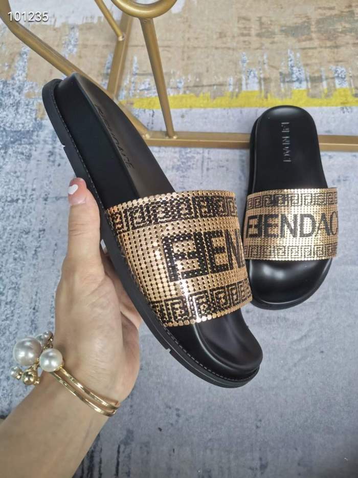 Men Women F*endi Top Sandals (annareps) Free shipping