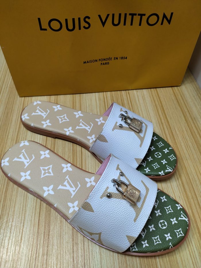 Annareps Great quality Women L*ouis V*uitton Top Slippers Free shipping