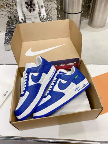 Free shipping from annareps Men Women L*ouis V*uitton x NIKE Air force1 22ss Sneakers