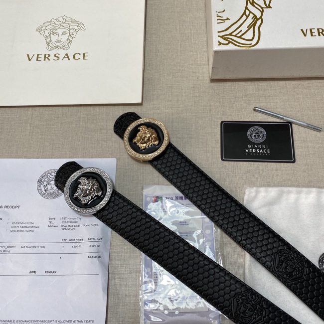 Annareps Great quality V*ersace Belts Top Version Free shipping