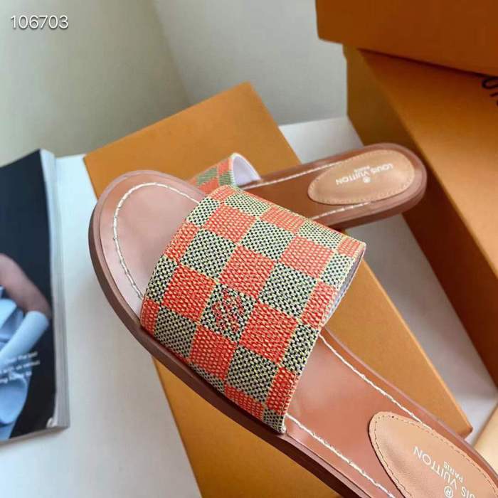 Annareps Great quality Women L*ouis V*uitton Top Slippers Free shipping