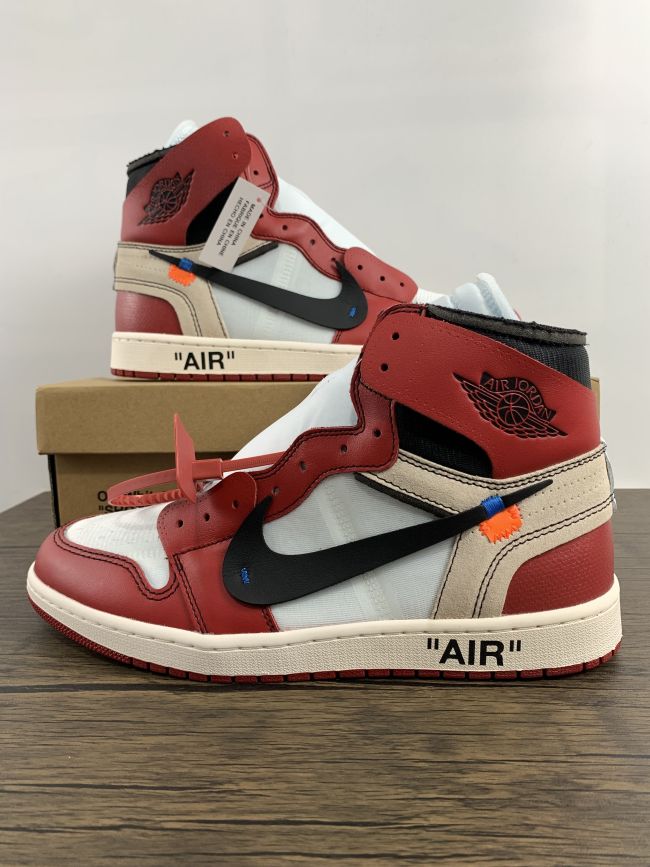 Annareps Great quality OFF WHITE x Air Jordan 1 aj1 ow High Free shipping