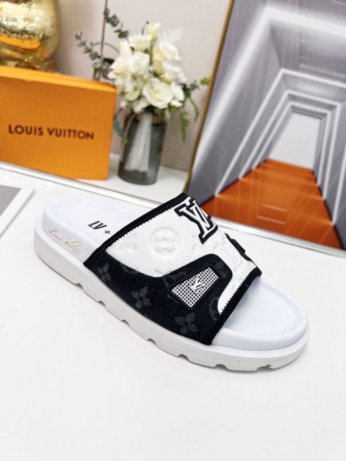 Annareps Great quality Men Women L*ouis V*uitton Slippers  Free shipping