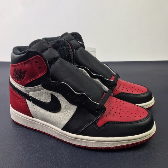 Annareps Great quality Air Jordan 1 Bred Toe 555088-610 Free shipping