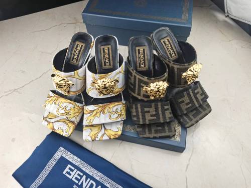 Annareps Great quality Women F*endi Top Quality Sandals Free shipping