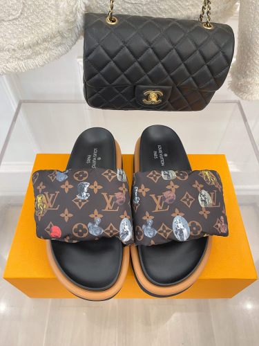 Annareps Great quality Men Women L*ouis V*uitton Top Sandals Free shipping