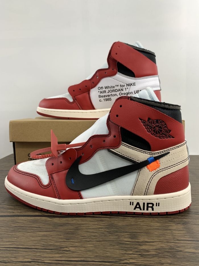 Annareps Great quality OFF WHITE x Air Jordan 1 aj1 ow High Free shipping