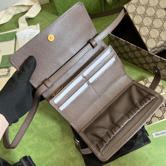 Annareps Great quality G*ucci Bag Top Quality 18.8*10.9*3.3CM Free shipping