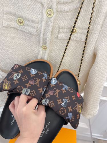 Annareps Great quality Men Women L*ouis V*uitton Top Sandals Free shipping