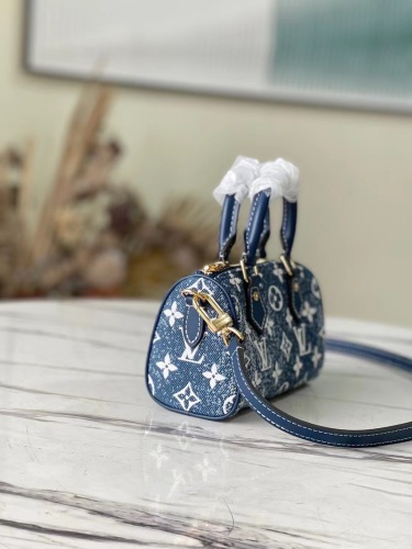 Annareps Great quality Lady L*ouis V*uitton nano speedy handbag Top Quality M81168 16*10*7.5cm Free shipping