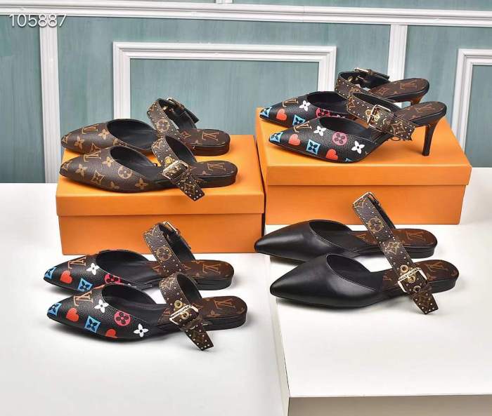Annareps Great quality Women L*ouis V*uitton Top Slippers Free shipping