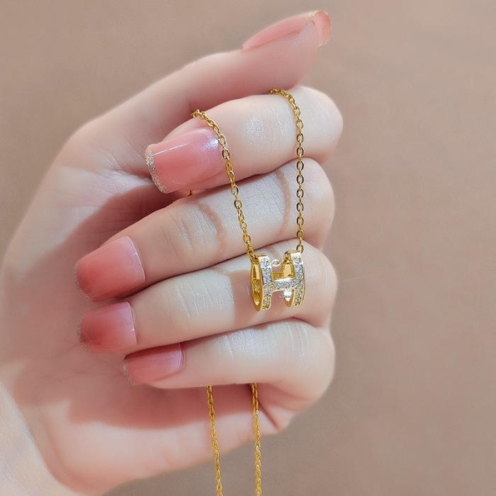 Annareps Great quality Necklace H*ermes Free shipping