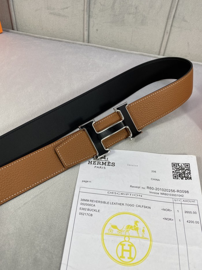 Annareps Great quality H*ermes Belts Top Version 38MM Free shipping