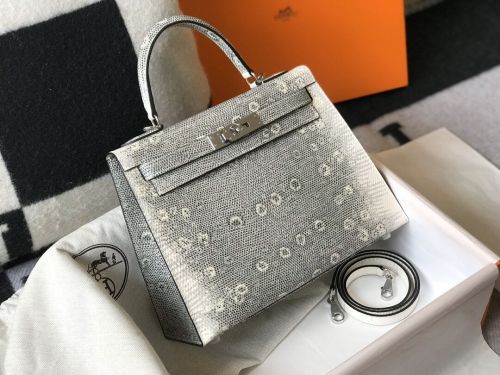 Annareps Great quality H*ermes Bag Top Quality real lizard skin Free shipping