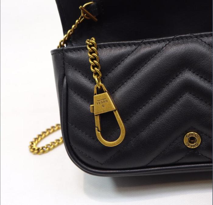 Annareps Great quality G*ucci Top Bag 16.5*10.2*5.1cm Free shipping