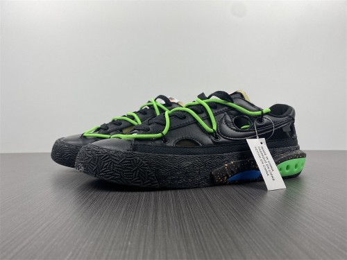 Free shipping from annareps Nike Blazer Low x O*ff-W*hite Black / Green Free shipping