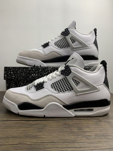 Annareps Great quality Air Jordan 4 Retro Military Black Free shipping