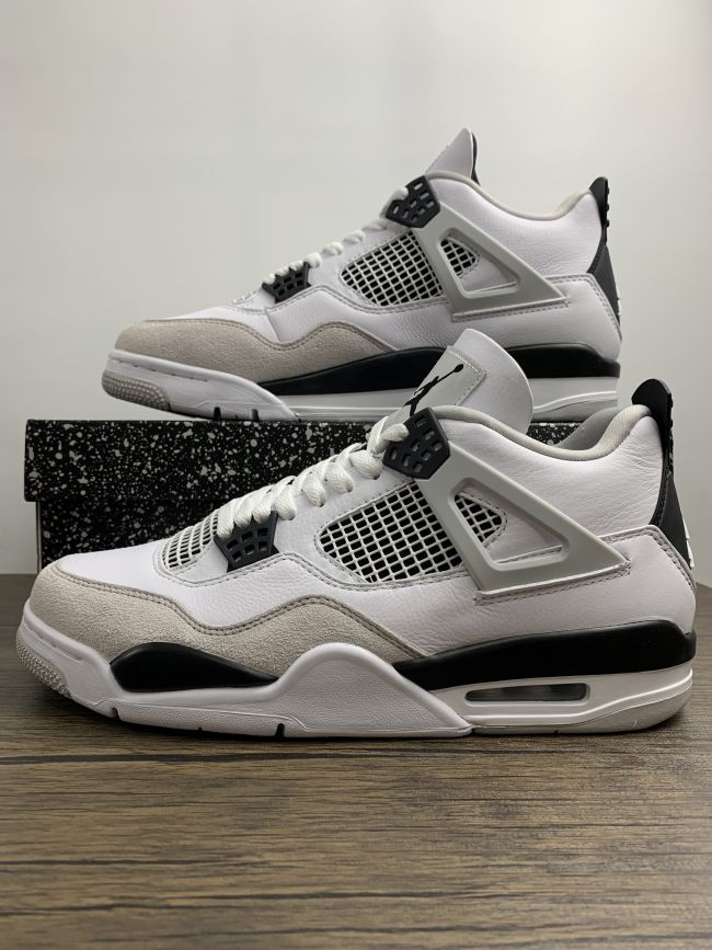 Annareps Great quality Air Jordan 4 Retro Military Black Free shipping