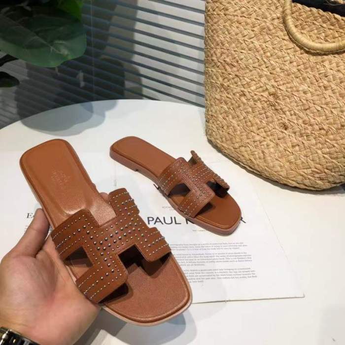 Annareps Great quality Women H*ermes Top Sandals Free shipping