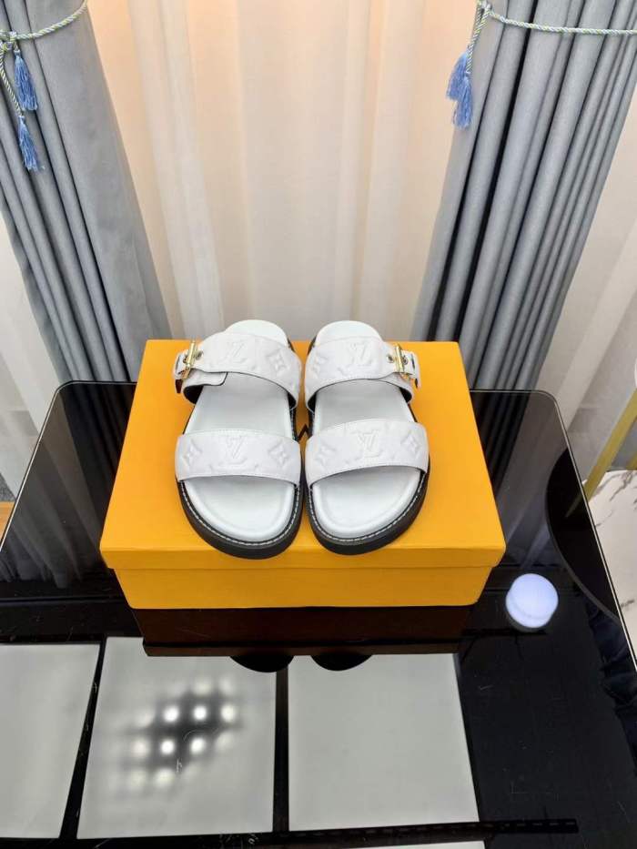 Copy Women Men L*ouis V*uitton Top Slippers (annareps) Free shipping