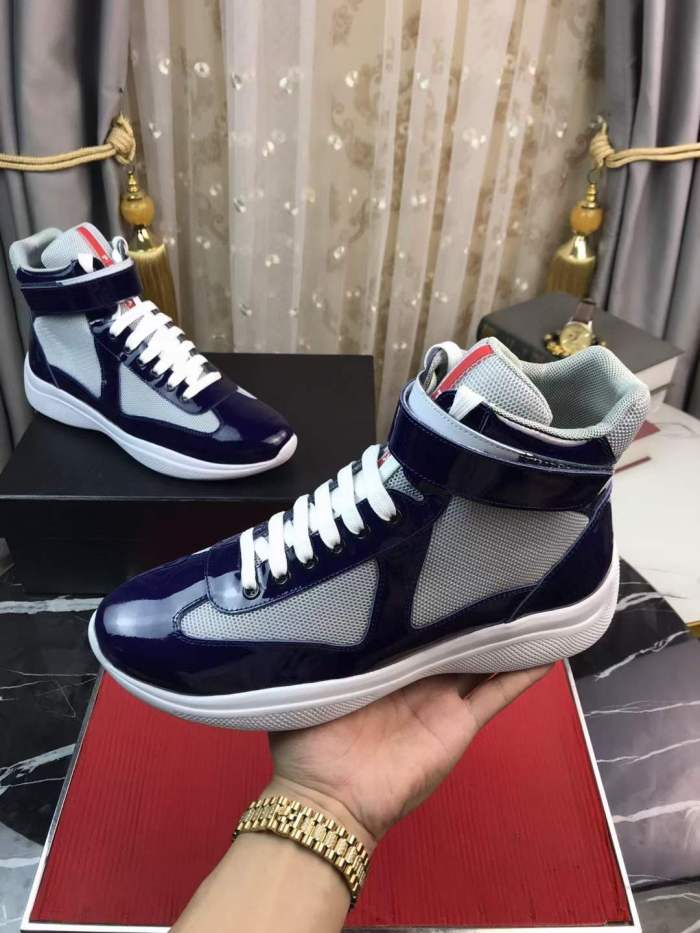 Annareps Great quality Men P*rada Top Sneakers Free shipping