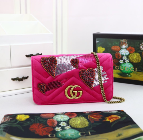 Annareps Great quality G*ucci Bag Top Qualit 18*10*5CM Free shipping