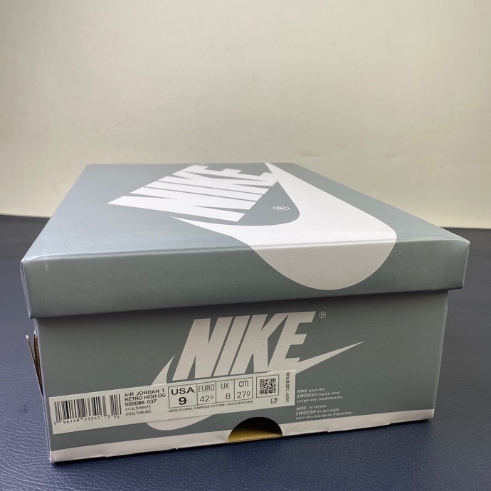 Annareps Great quality Air Jordan 1 High OG Stealth 555088-037 Free shipping