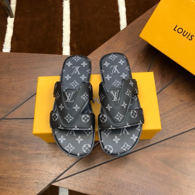 Annareps Great quality Men L*ouis V*uittonTop Slippers Free shipping