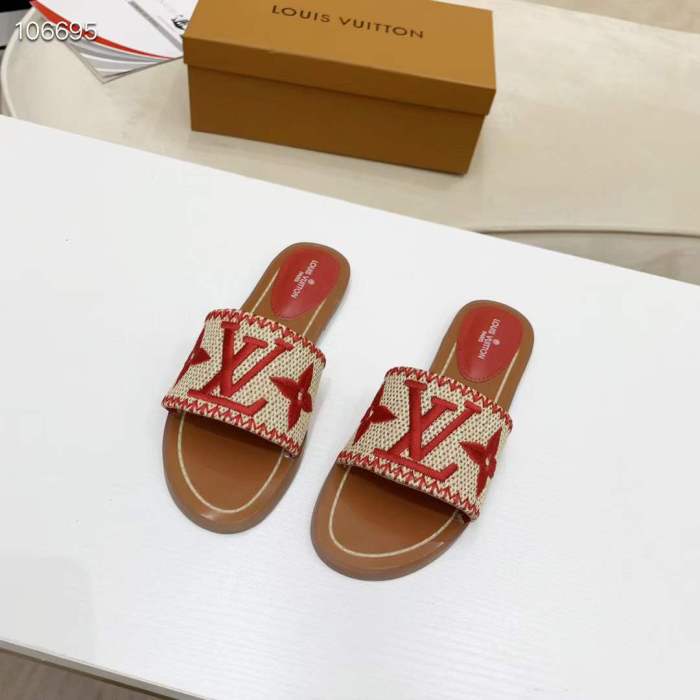 Annareps Great quality Women L*ouis V*uitton Top Slippers Free shipping