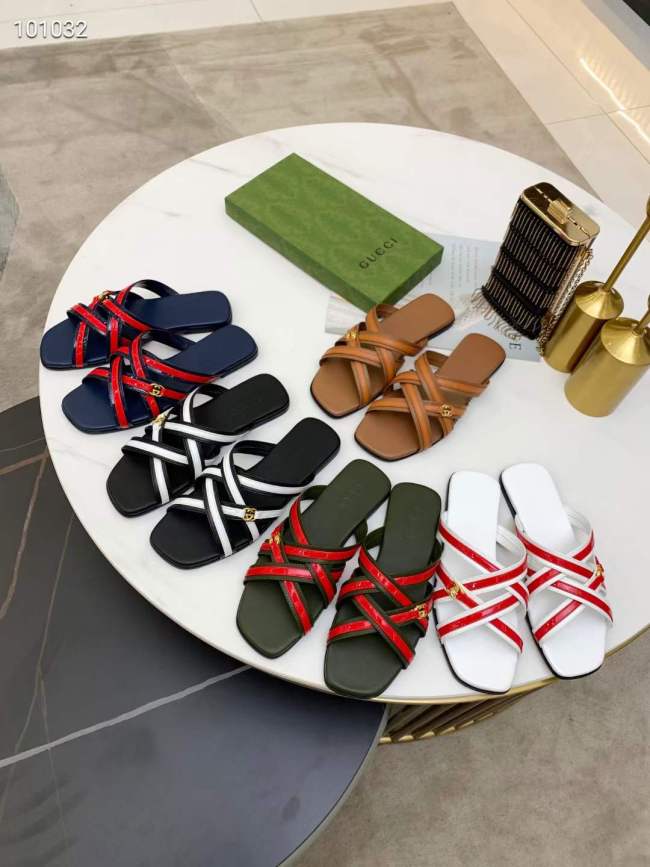 Annareps Great quality Women G*ucci Top Sandals Free shipping