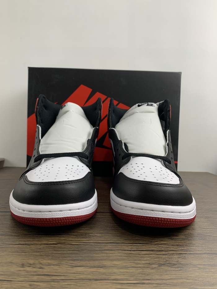 Annareps Great quality Air Jordan 1 Black Toe 555088-125 Free shipping