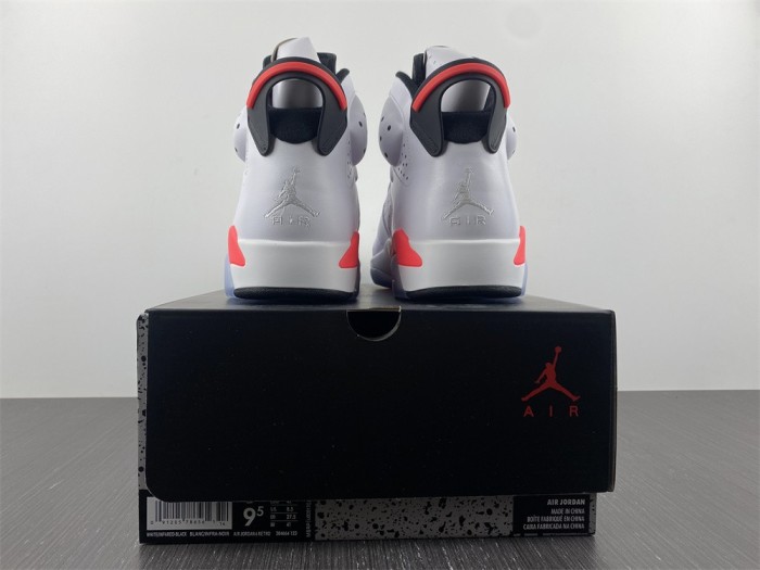 Annareps Great quality Air Jordan 6 White Infrared 384664-123 Free shipping