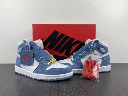 Annareps Great quality Air Jordan 1 High OG WMNS Denim DM9036-104 Free shipping