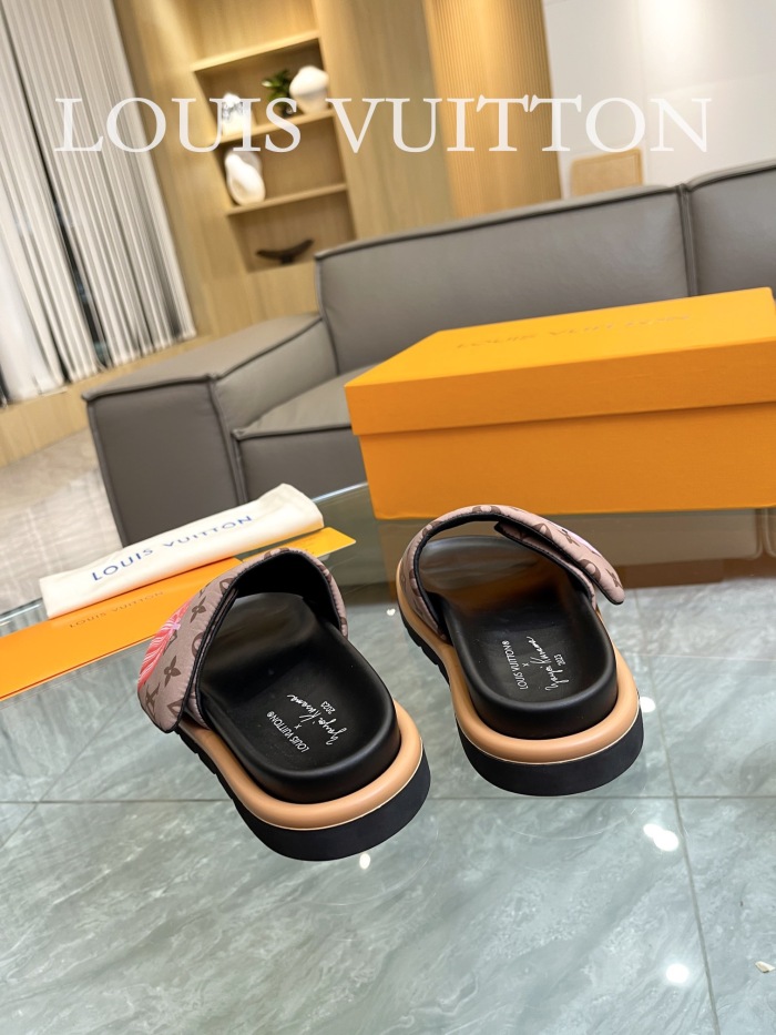 Men Women  L*ouis V*uitton Top Slippers (annareps) Free shipping