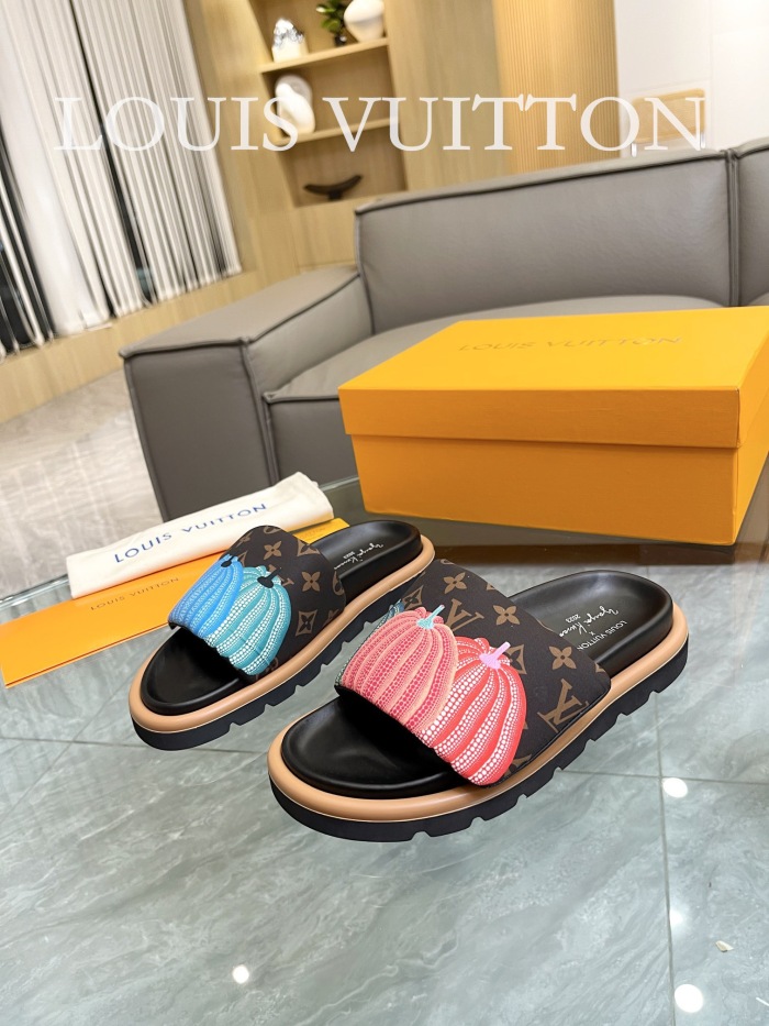 Men Women  L*ouis V*uitton Top Slippers (annareps) Free shipping