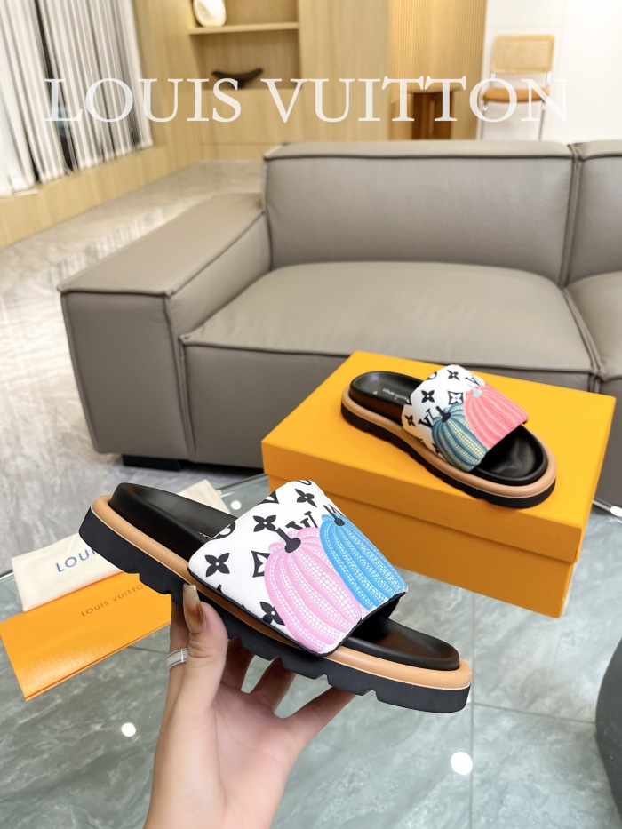Men Women  L*ouis V*uitton Top Slippers (annareps) Free shipping
