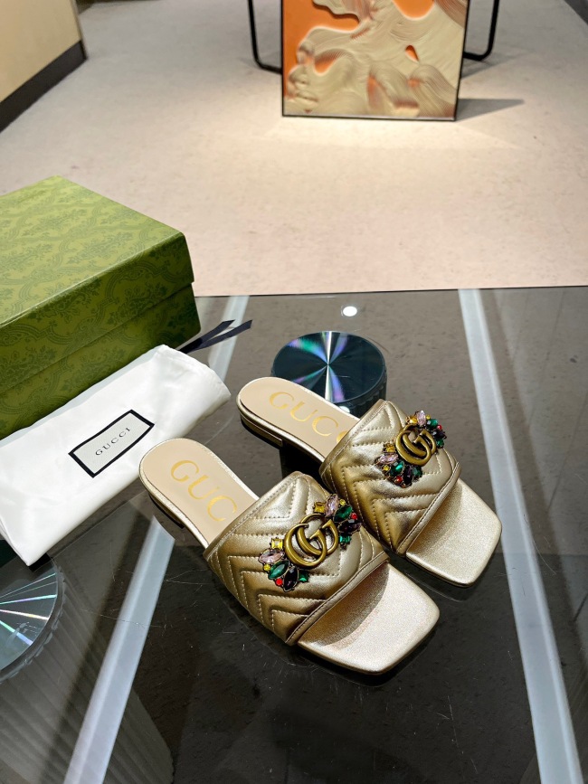 Annareps Great quality  Women G*ucci Top Sandals slides Free shipping