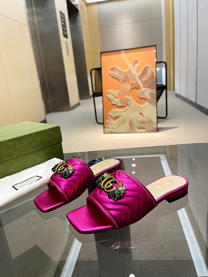 Annareps Great quality  Women G*ucci Top Sandals slides Free shipping