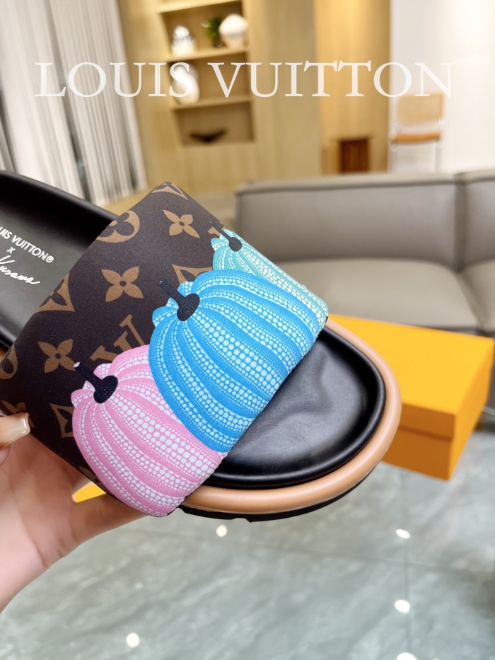Men Women  L*ouis V*uitton Top Slippers (annareps) Free shipping