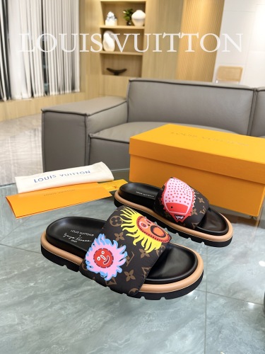 Men Women  L*ouis V*uitton Top Slippers (annareps) Free shipping