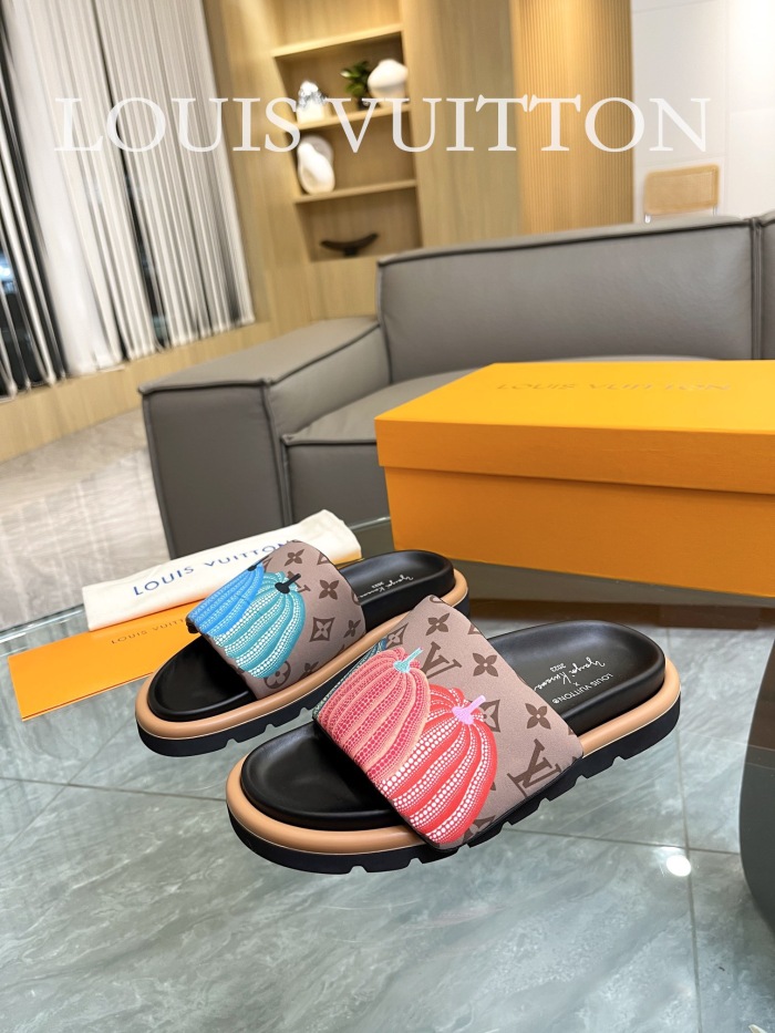 Men Women  L*ouis V*uitton Top Slippers (annareps) Free shipping