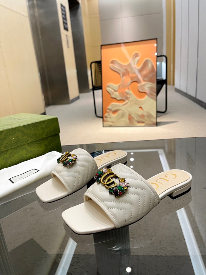 Annareps Great quality  Women G*ucci Top Sandals slides Free shipping