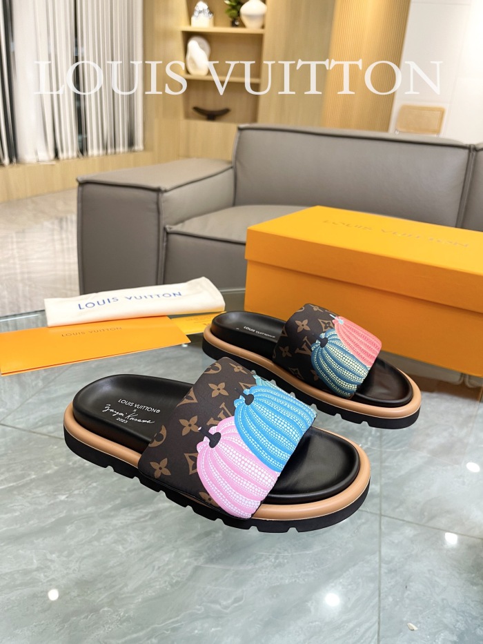 Men Women  L*ouis V*uitton Top Slippers (annareps) Free shipping