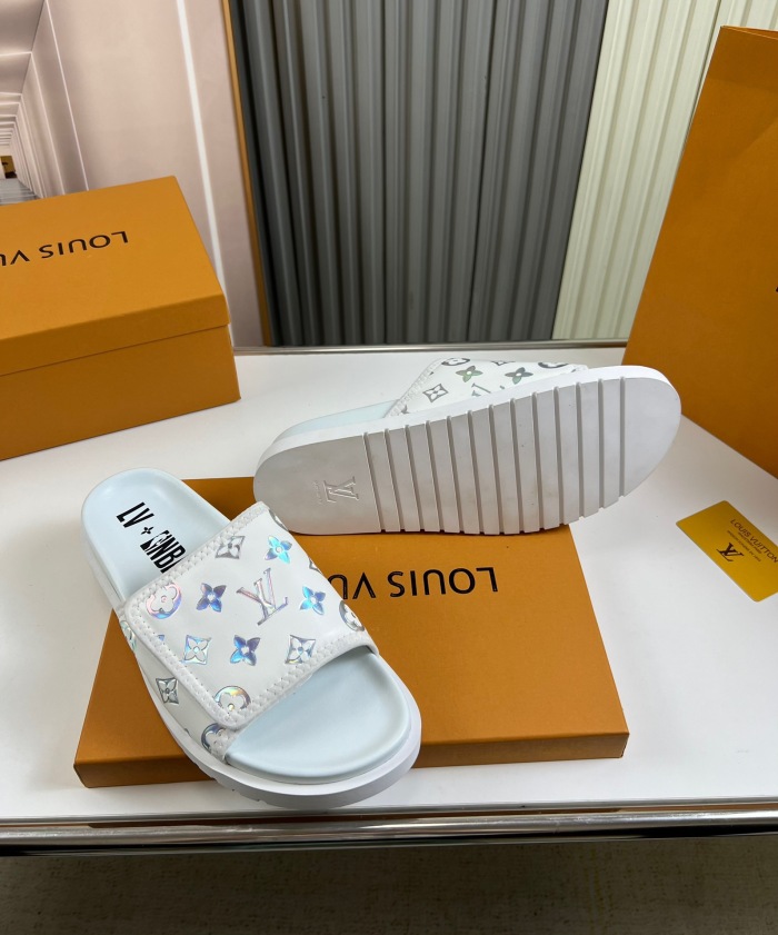 Men   L*ouis V*uitton Top Slippers (annareps) Free shipping