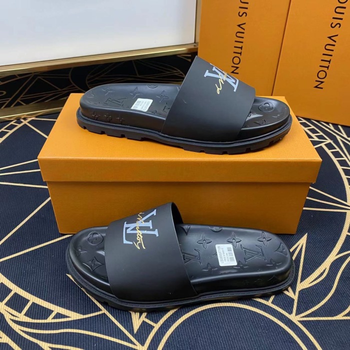 Men   L*ouis V*uitton Top Slippers (annareps) Free shipping