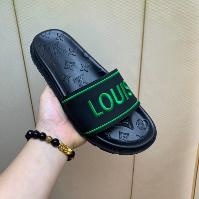 Men   L*ouis V*uitton Top Slippers (annareps) Free shipping