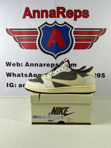 Annareps Great quality Travis Scott x Air Jordan 1 Low Reverse Mocha Free shipping