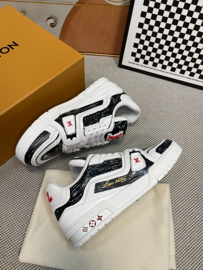 Men Women L*ouis V*uitton Top Sneaker  Free shipping005