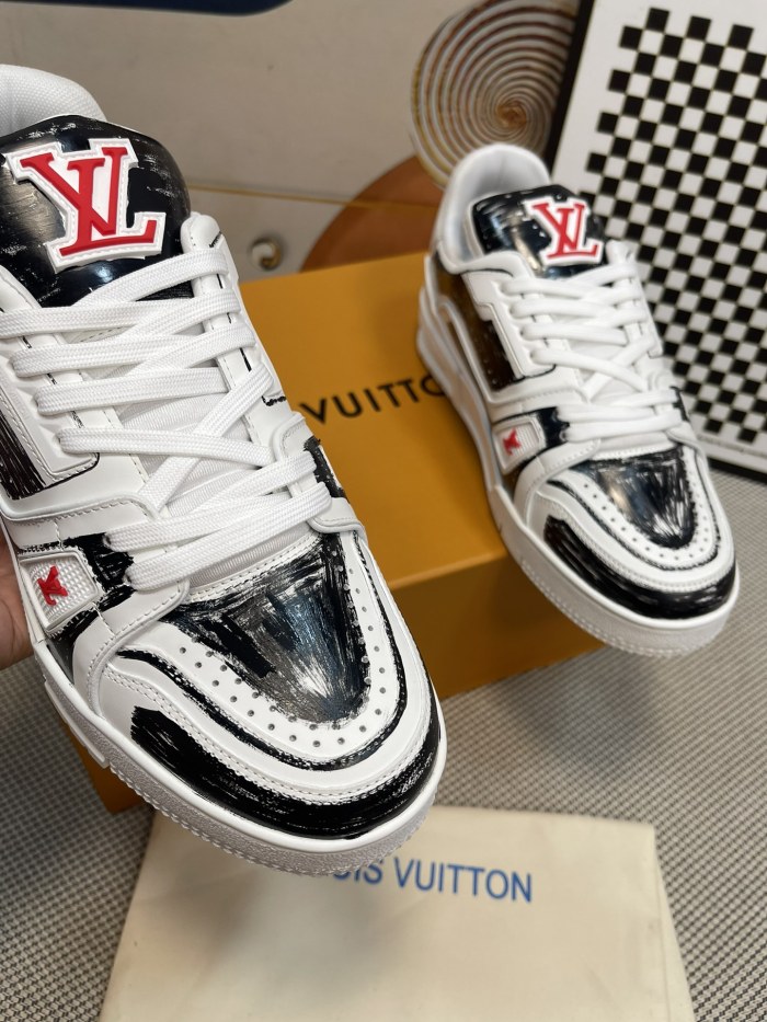 Men Women L*ouis V*uitton Top Sneaker  Free shipping005